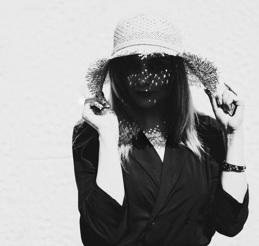 Black and White Summer Portrait